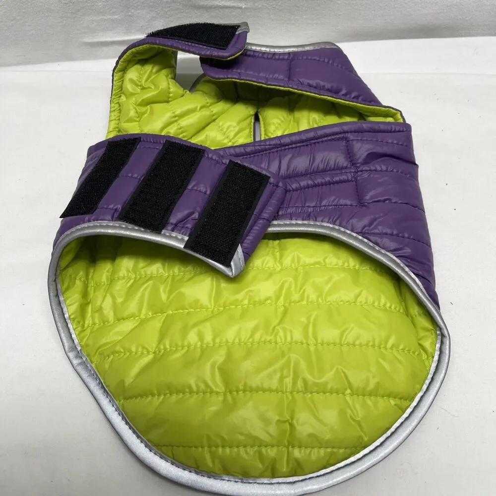 Set of 2 Dog Vest Jacket Winter Warm Clothes Padded Puppy Coat Small Sweater NEW